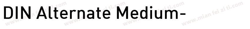 DIN Alternate Medium字体转换